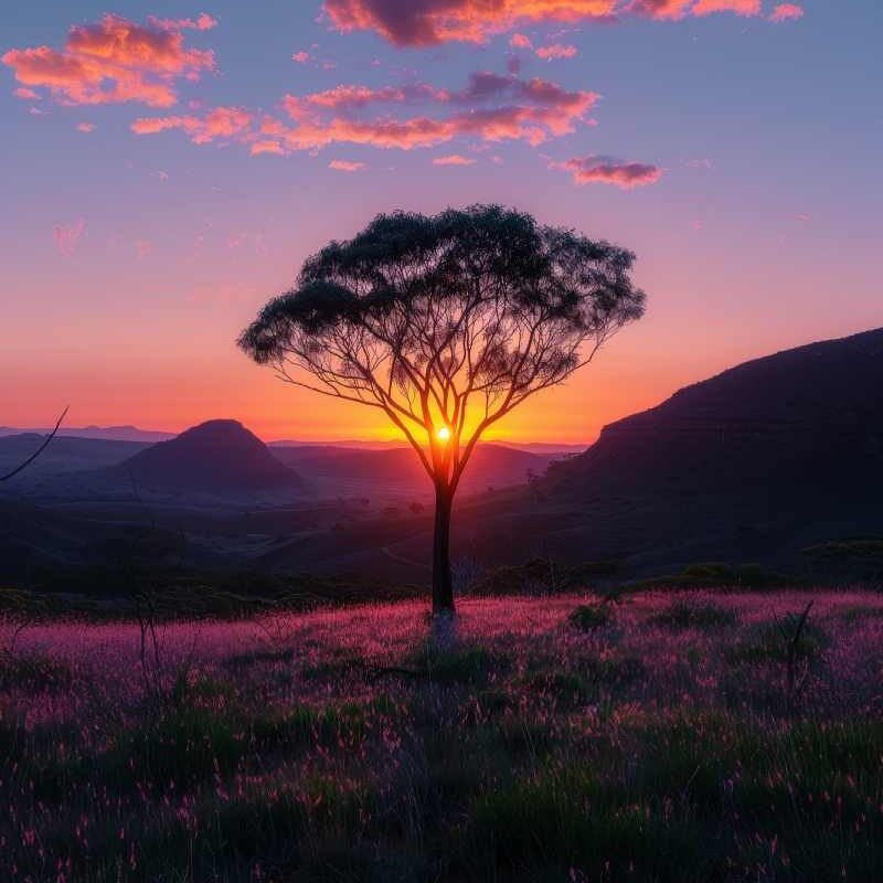 Photorealistic view of tree in nature